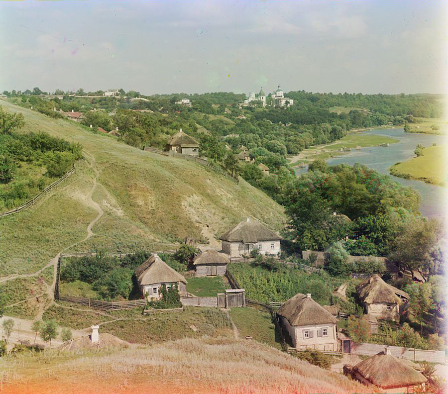 С. М. Прокудин-Горский. Вид на Путивль и реку Сейм. Не ранее 1904 г.