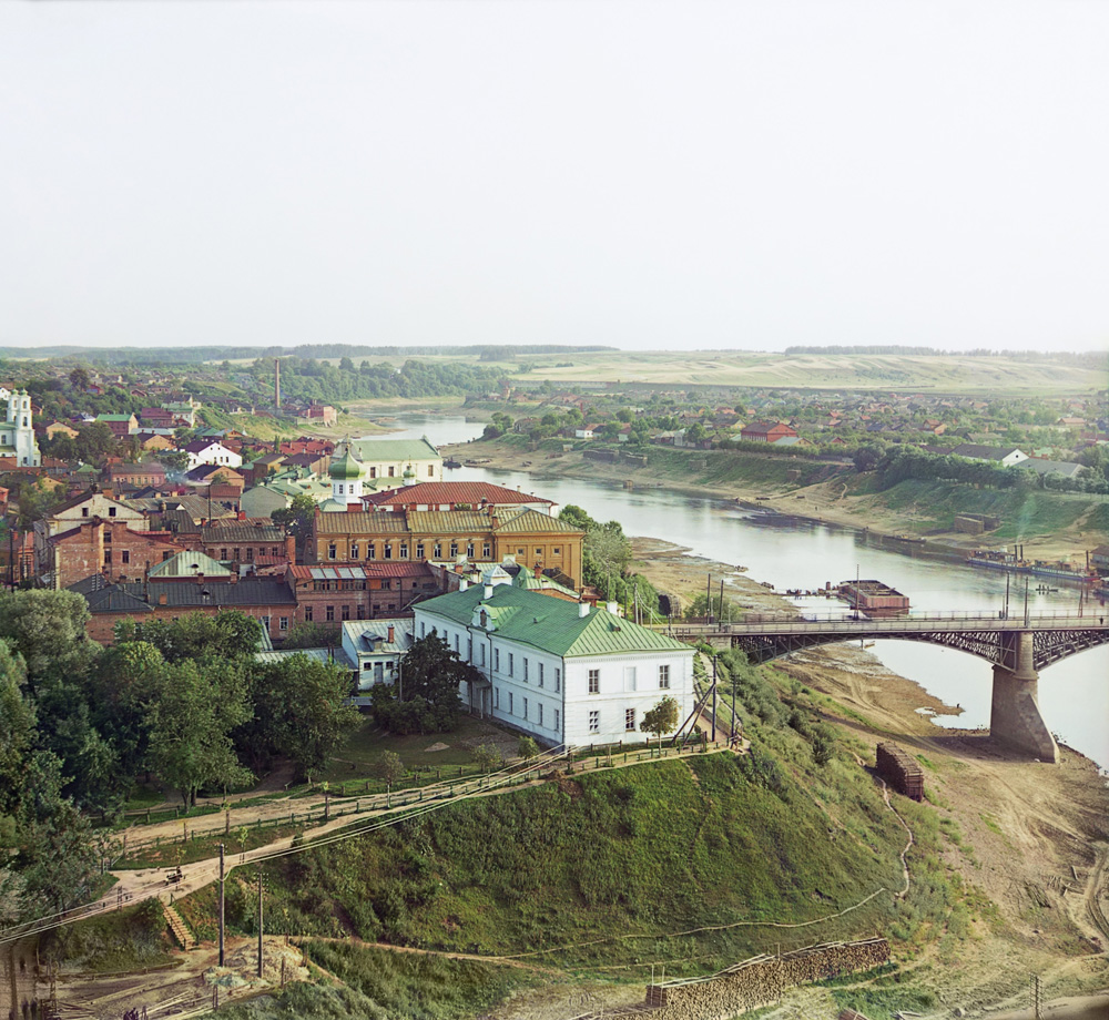 С. М. Прокудин-Горский. Витебск. Часть города с Западной Двиной. 1912 год