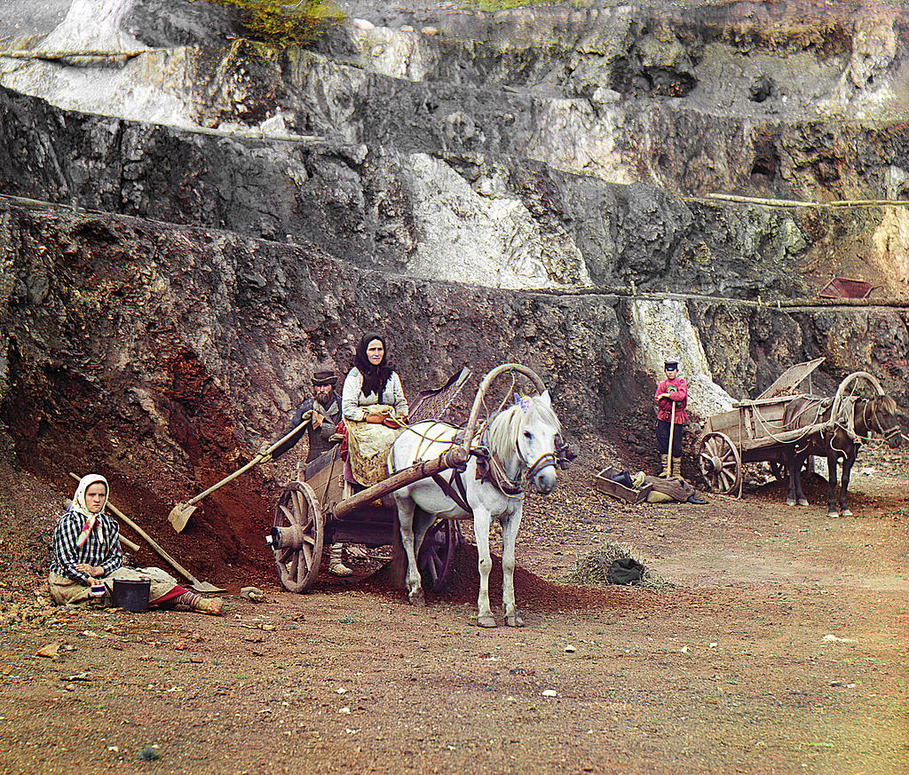 С. М. Прокудин-Горский. Работа на Бакальском руднике. Лето 1910 года