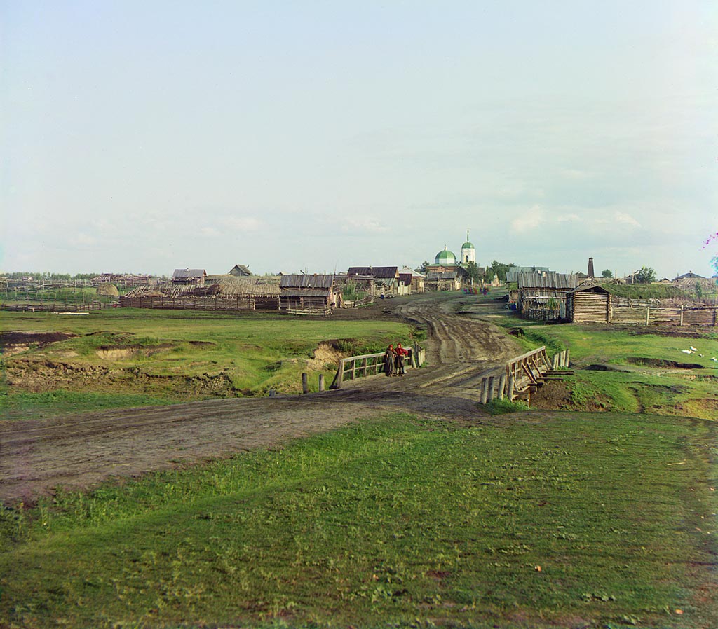 С. М. Прокудин-Горский. Село Дрянновское в 25 верстах от г. Шадринска. 1912 год С. М. Прокудин-Горский. Село Дрянновское в 25 верстах от г. Шадринска. 1912 год