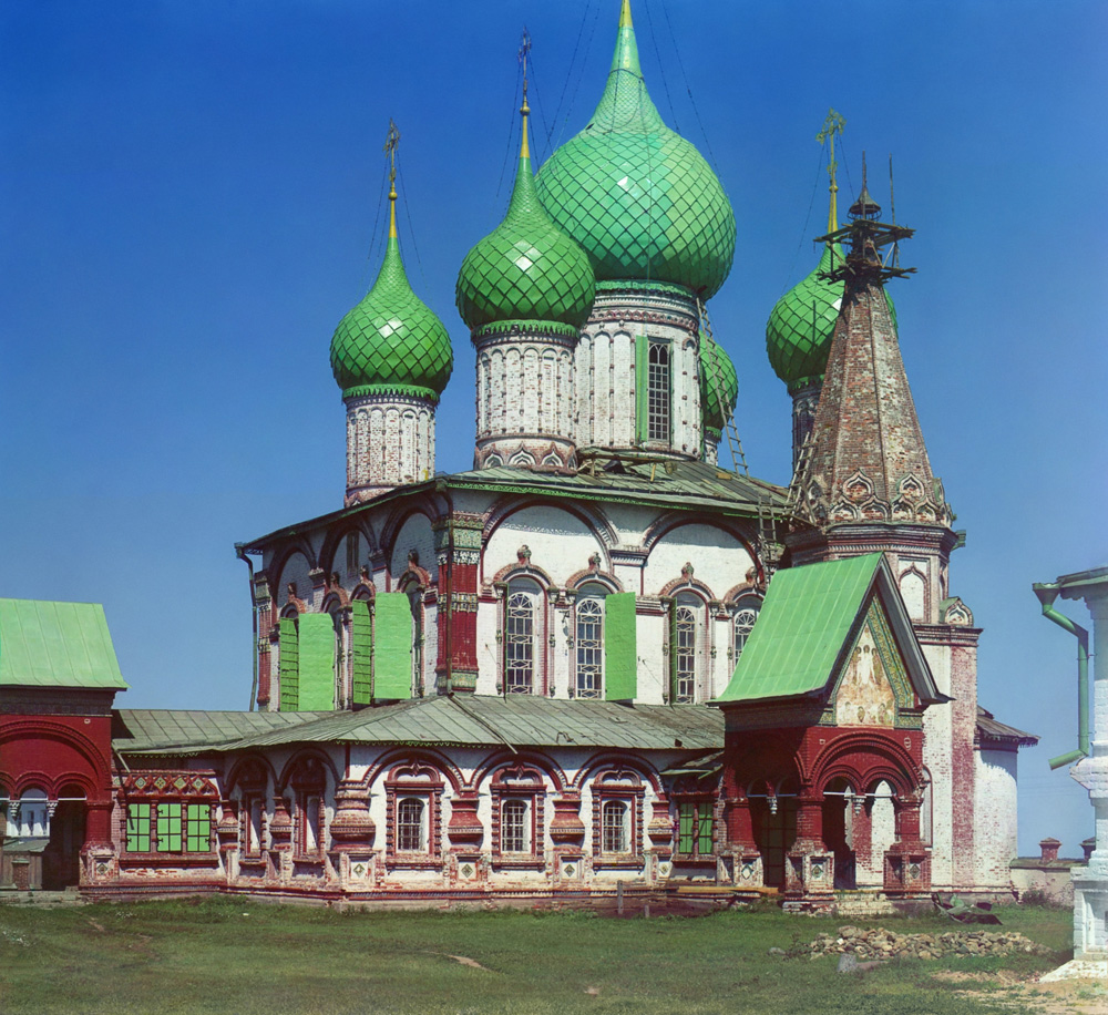 С. М. Прокудин-Горский. Церковь Иоанна Златоуста с запада. Ярославль. 1911 год