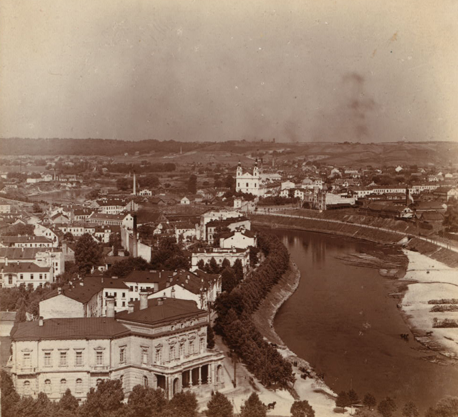 С. М. Прокудин-Горский. Вильна. Западная часть города с р. Вилией. 1912 год