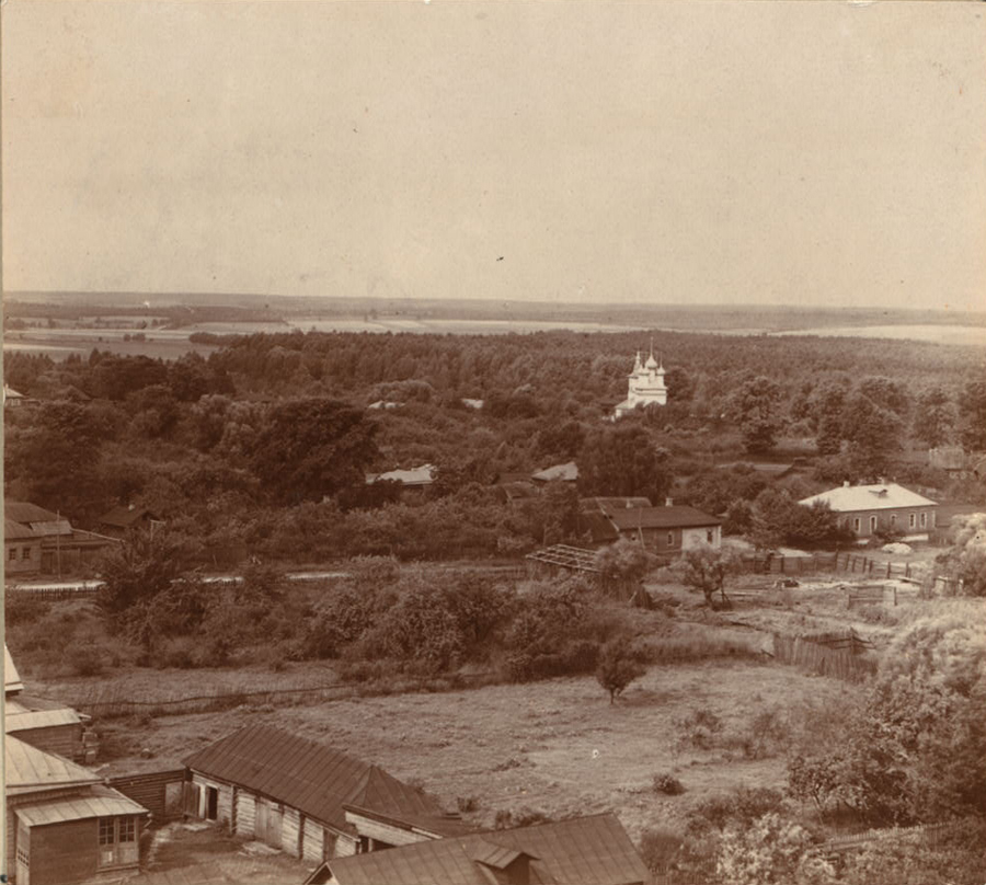 С. М. Прокудин-Горский. г. Мало-Ярославец. Вид на город с востока. 1912 год