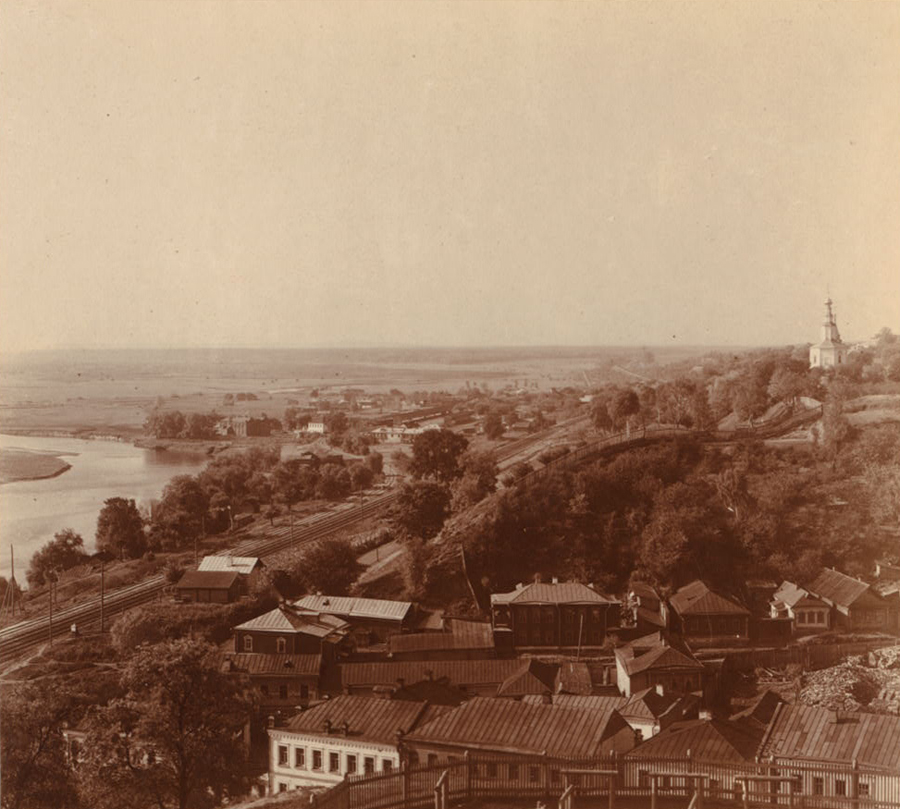 С. М. Прокудин-Горский. Юго-западная часть города Владимира с Пушкинского бульвара. 1911 год